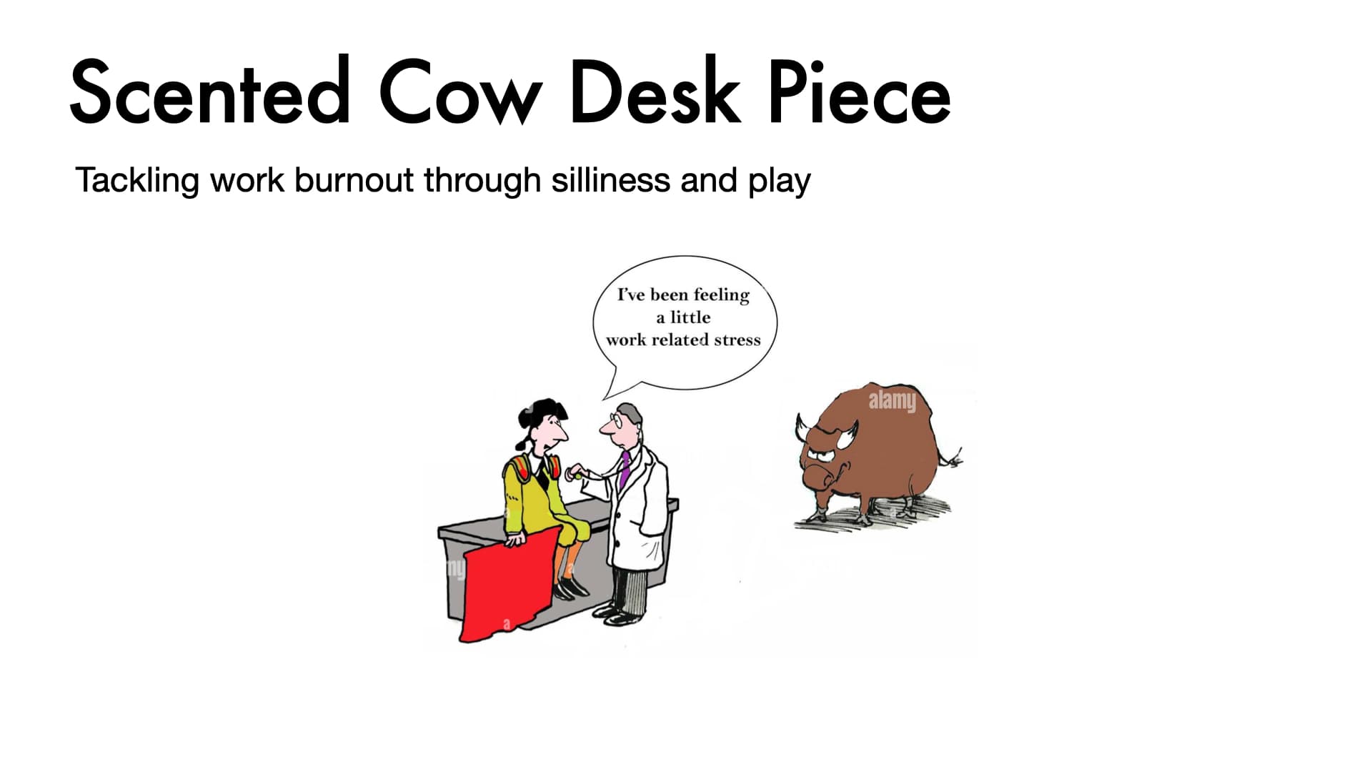 Scented Cow Desk Piece